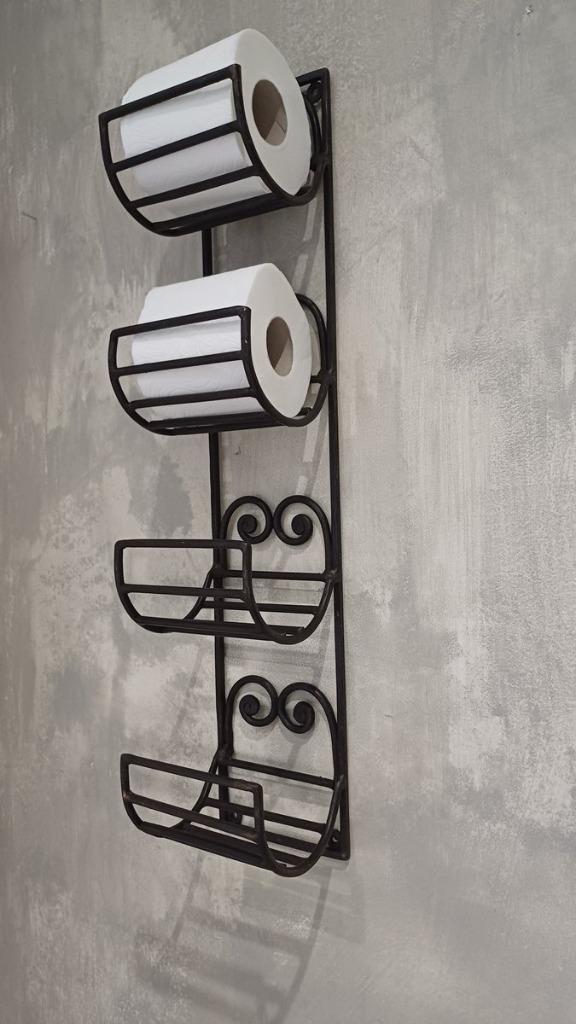 Reserve WC-Rollenhouder - Smeedijzeren - Landelijk, Huis en Inrichting, Badkamer | Badtextiel en Accessoires, Nieuw, Overige typen