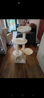 Prachtige grote witte krabpaal met vele slaapplekken, Dieren en Toebehoren, Katten-accessoires, Ophalen of Verzenden, Zo goed als nieuw