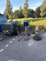 Rotair diesel compressor met ibix 25/28 zandstraal set, Doe-het-zelf en Verbouw, Compressors, Ophalen of Verzenden