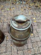 Vintage Melkbus met Deksel - Rustiek Decoratieobject, Antiek en Kunst, Curiosa en Brocante, Ophalen of Verzenden