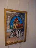 Schitterende Leffe bier spiegel lichtreclame bak, Verzamelen, Biermerken, Ophalen of Verzenden, Zo goed als nieuw, Reclamebord, Plaat of Schild