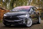 Tesla Model X 90D 6-Persoons MCU2 CCS Trekhaak Captain Seats, Auto's, Tesla, Automaat, Model X, Gebruikt, Zwart