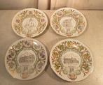 4 Prachtige Porseleine Borden - Veltem-Beisem - Limoges, Ophalen of Verzenden