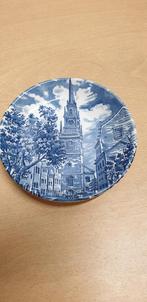 bordje Delfts blauw keramiek afbeelding kerk, Antiek en Kunst, Antiek | Servies los, Ophalen of Verzenden