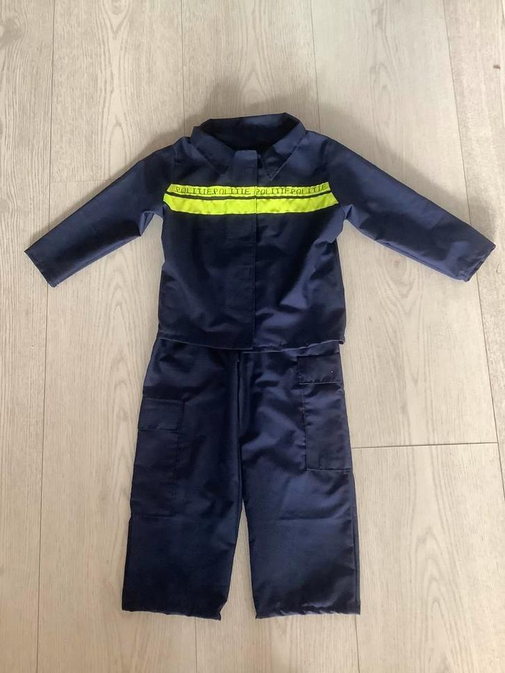 Politiepak kind maat 116, Kinderen en Baby's, Carnavalskleding en Verkleedspullen, Zo goed als nieuw, Jongen, 110 t/m 116, Ophalen of Verzenden
