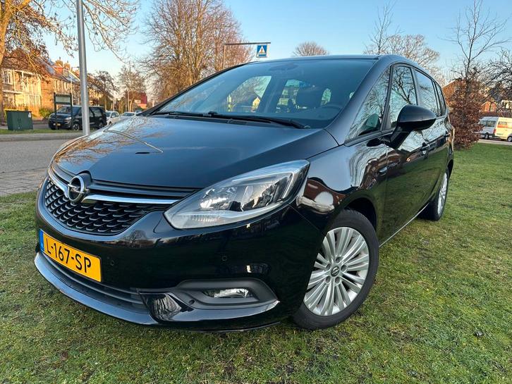 Opel Zafira 1.4T 103KW 2016 Zwart,  7 persoons, Auto's, Opel, Particulier, Zafira, Achteruitrijcamera, Airbags, Airconditioning