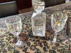 Kristallen Karaf plus 2 kristallen wijnglazen . Gaaf, Antiek en Kunst, Curiosa en Brocante, Ophalen