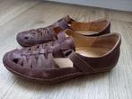 * Leuke bruine leren open schoenen, sandaaltjes, mt 38 *, Bruin, Verzenden, Sandalen of Muiltjes, Exxcellent