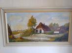 Schilderij hollands landschap, Antiek en Kunst, Kunst | Schilderijen | Klassiek, Ophalen