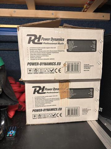 VERKOCHT! PowerDynamics 12 inch woofers 1200w beschikbaar voor biedingen