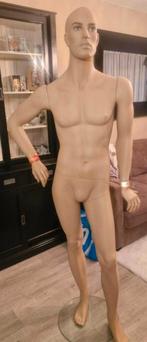 Mannelijke paspop met glazen voet, Ophalen of Verzenden, Zo goed als nieuw