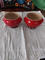 Le Creuset soepkommen Cerise, Huis en Inrichting, Keuken | Servies, Gebruikt, Ophalen of Verzenden, Kom(men), Overige stijlen