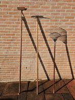 Tuingereedschap: bladerhark/grashark, hark en schoffel, Tuin en Terras, Hand-tuingereedschap, Ophalen, Gebruikt, Schoffel