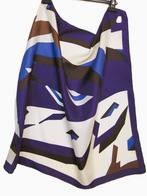 Sintesis nicky sjaaltje zijde paars bruin kit (nek/haar/tas), Verzenden, Maat 46/48 (XL) of groter, Sintesis, Zo goed als nieuw