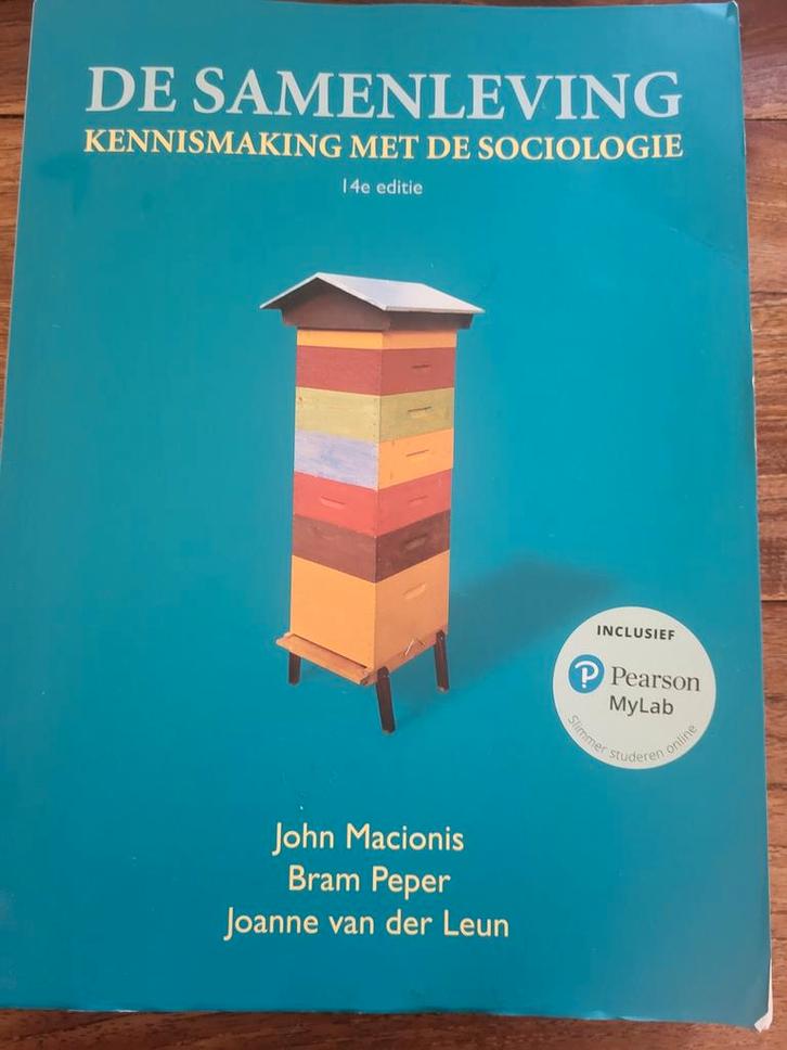 De Samenleving - Sociologie 14e editie, Boeken, Studieboeken en Cursussen, Zo goed als nieuw, HBO, Alpha, Ophalen of Verzenden