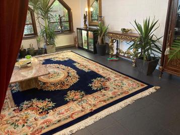 vintage vloerkleed aubusson handgeknoopt wol 420x310 beschikbaar voor biedingen
