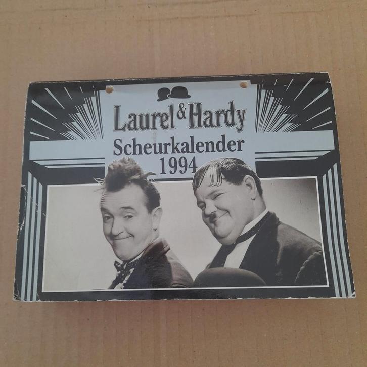 Laurel & Hardy scheurkalender 1994, Verzamelen, Film en Tv, Gebruikt, Tv, Gebruiksvoorwerp, Ophalen of Verzenden