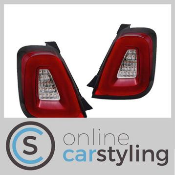 LED Achterlichten Fiat 500 Rood Wit Lightbar Design beschikbaar voor biedingen