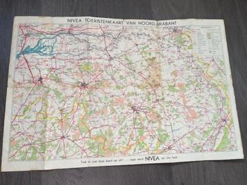 Nivea toeristenkaart Noord Brabant 1951 beschikbaar voor biedingen