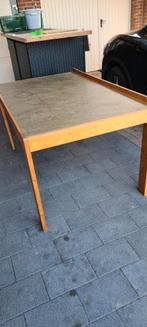 Tafel, gratis, voor garage, tuinhuis, bijkeuken etc, Huis en Inrichting, Ophalen, Gebruikt, Rechthoekig