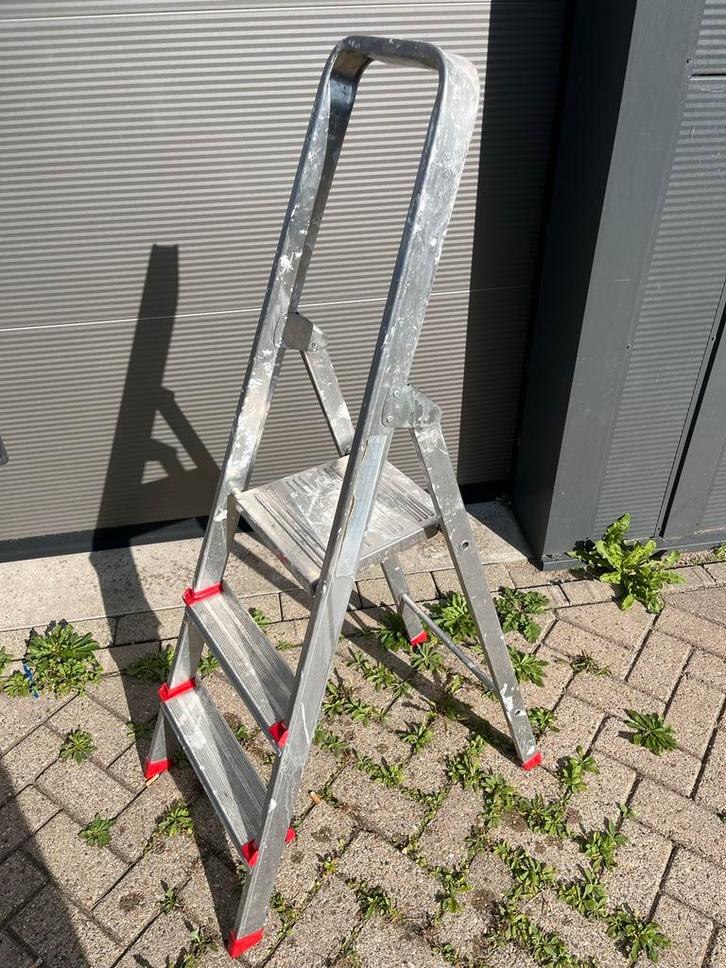 Aluminium Trap - 2 & 3 Treden, Doe-het-zelf en Verbouw, Ladders en Trappen, Gebruikt, Trap, Minder dan 2 meter, Ophalen of Verzenden