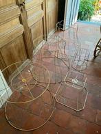 VINTAGE LAMPENKAPPEN FRAMES DRAAD MODEL GRANNY 5 STUKS, Ophalen of Verzenden, Rond, 25 tot 50 cm