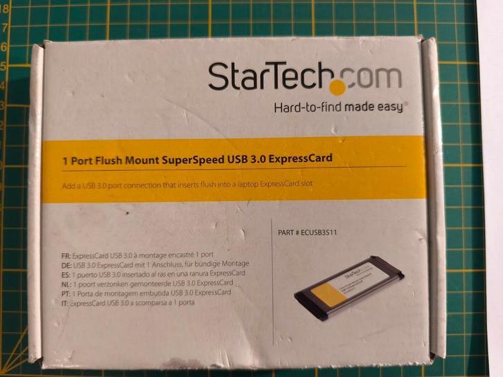 StarTech ExpressCard USB 3.0 – compleet, getest, nieuwstaat, Computers en Software, Optische drives, Gebruikt, Extern, Windows
