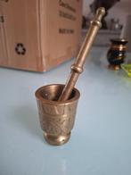 Oude Vintage vijzel met stamper, Ophalen of Verzenden