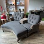 4 Seasons Outdoor (4SO) loveseat + voetenbank – ZGAN, Verzenden, ., Zo goed als nieuw, .