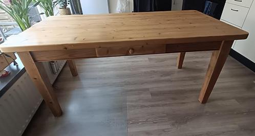 Laatste kans! 6 persoons handgemaakt grenen eettafel, Huis en Inrichting, Tafels | Eettafels, Gebruikt, 50 tot 100 cm, 150 tot 200 cm