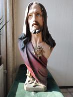 Jezus Heilig Hart buste gips, Antiek en Kunst, Antiek | Religie, Ophalen of Verzenden