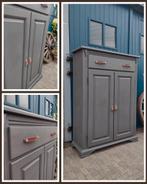 Stoere kast Engels grijs NIEUW, Ophalen, Kast, Nieuw, 105 cm of meer