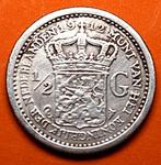 halve gulden 1912 wilhelmina, ½ gulden, Zilver, Koningin Wilhelmina, Losse munt