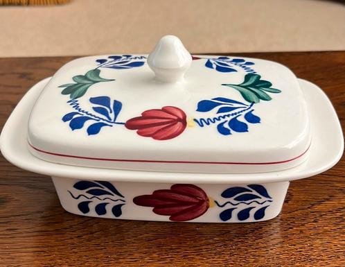Boerenbont botervloot, Antiek en Kunst, Antiek | Servies los, Ophalen of Verzenden