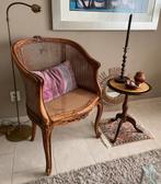 Louis XV antiek Franse houten stoel met webbing, Antiek en Kunst, Antiek | Meubels | Stoelen en Banken, Ophalen