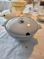 Regout Maastricht pastel servies vintage schaal met deksel, Antiek en Kunst, Antiek | Servies compleet, Ophalen of Verzenden