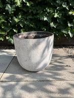 Grijze plantenpot voor binnen, Tuin en Terras, Bloempotten, Gebruikt, Rond, Binnen, Minder dan 40 cm