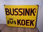 emaille reclamebord bussink koek deventer, Verzamelen, Merken en Reclamevoorwerpen, Ophalen of Verzenden, Gebruikt, Reclamebord