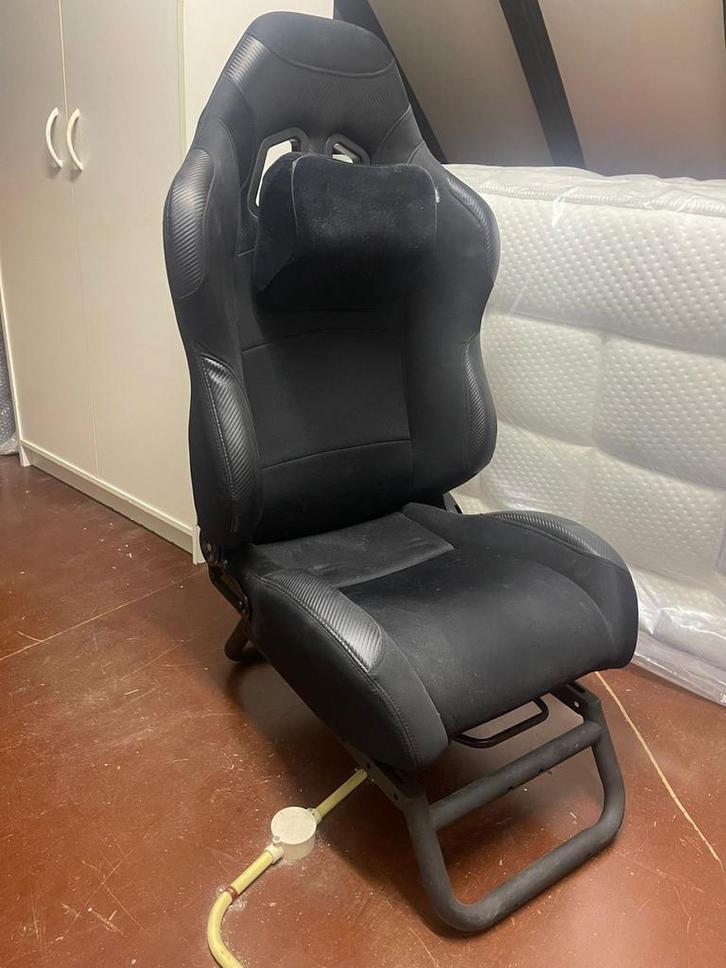 Obutto ozone race/flight simulator stoel, Huis en Inrichting, Bureaustoelen, Zo goed als nieuw, Bureaustoel, Zwart, Ergonomisch