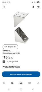 Utrusta hoekbeslag Ikea NIEUW, Ophalen of Verzenden, Nieuw