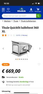 Thule quickfit luifeltent campertent, Ophalen of Verzenden, Zo goed als nieuw