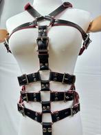 Leren Harnas Set met Maskers & Riemen - Verstelbaar, Hobby en Vrije tijd, Kostuums, Theaterbenodigdheden en LARP, Verzenden