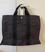 Authentieke Hermes-Herline Canvas Handtas, Shopper, Grijs, Gebruikt, Ophalen of Verzenden