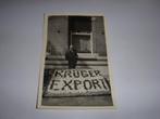 OUDE fotokaart man met reclame Krüger Export bier België, Overige merken, Overige typen, Gebruikt, Ophalen of Verzenden