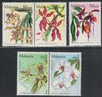 W502 Malaysia 1094/98 postfris Bloemen, Verzenden, Postfris, Dier of Natuur