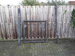 Heras poort., Tuin en Terras, Ophalen, Gebruikt, IJzer, Dubbelstaafmat hekwerk