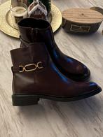Nieuwe burgundy laarsjes maat 40, Ophalen of Verzenden, Nieuw, Rood, Lage of Enkellaarzen