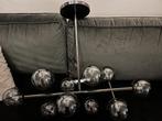 Design Lamp met Glazen Bollen, Huis en Inrichting, Lampen | Hanglampen, Ophalen, Zo goed als nieuw, Glas, 50 tot 75 cm