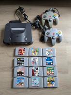 Nintendo 64 met 12 Games en 2 controllers, Ophalen of Verzenden, Gebruikt, Met 2 controllers