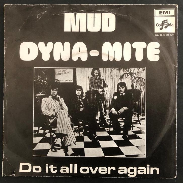 Mud - Dyna-Mite Vinyl Single uit 1973, Cd's en Dvd's, Vinyl Singles, Gebruikt, Single, Rock en Metal, 7 inch, Ophalen of Verzenden